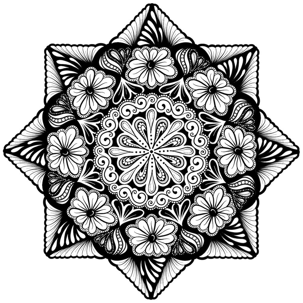 The Two Mandalas as Lineart and Beyond - image 3 - student project