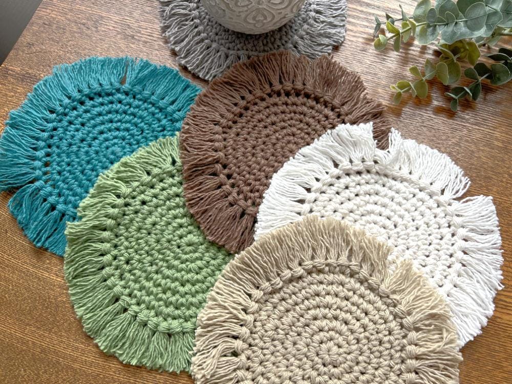 Trendy Cotton Coasters - image 3 - student project