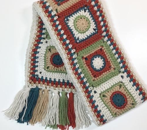 Colourful Good Vibes Scarf - image 2 - student project