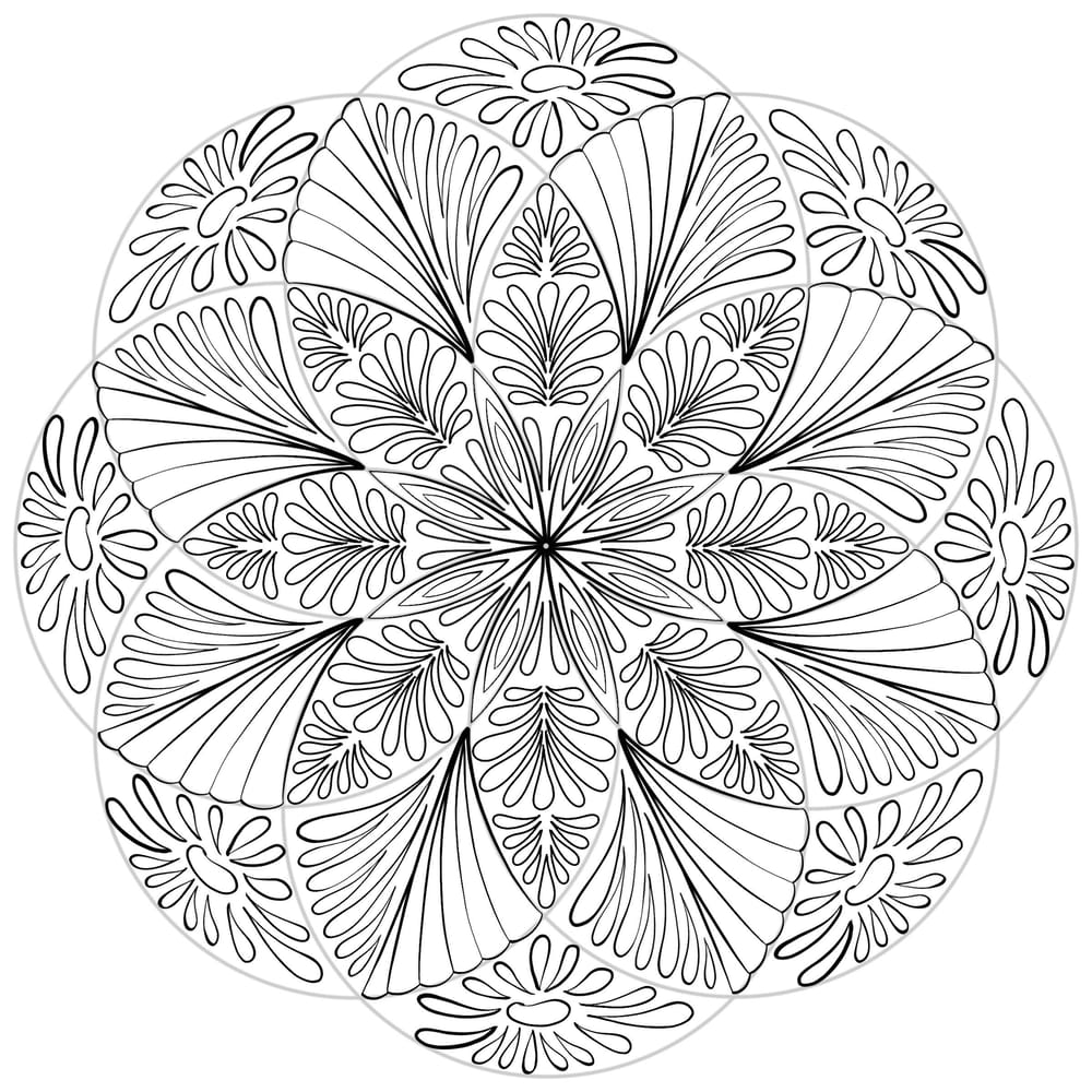 The Two Mandalas as Lineart and Beyond - image 2 - student project