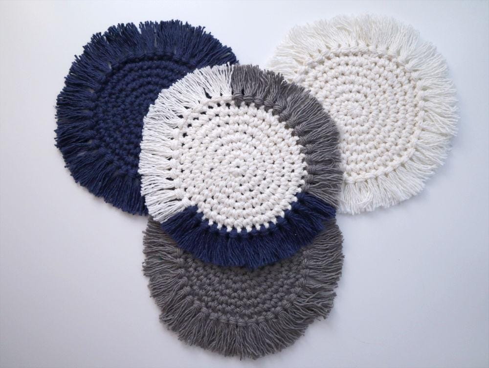 Trendy Cotton Coasters - image 1 - student project