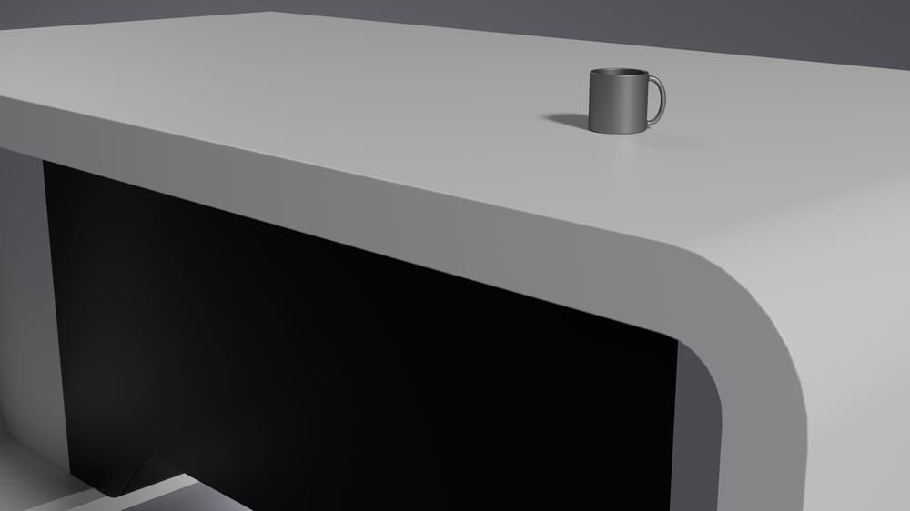 My first Plasticity project - Desk and coffee cup [Updated] - image 2 - student project