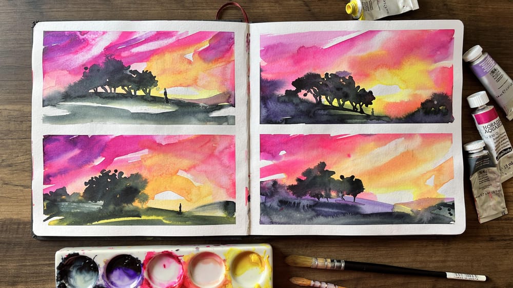 Loose & Luminous Sunsets - image 3 - student project