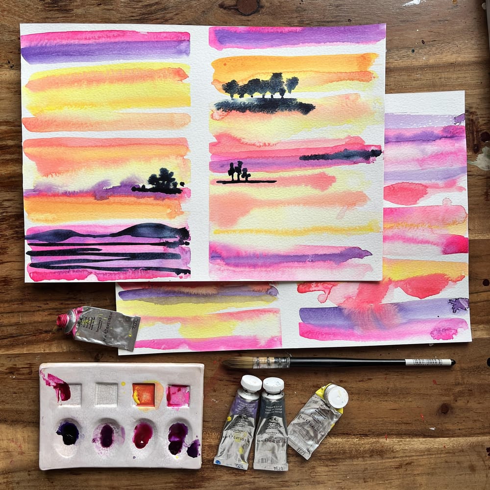 Loose & Luminous Sunsets - image 2 - student project