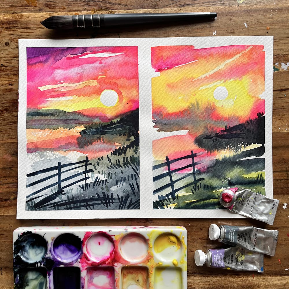 Loose & Luminous Sunsets - image 4 - student project