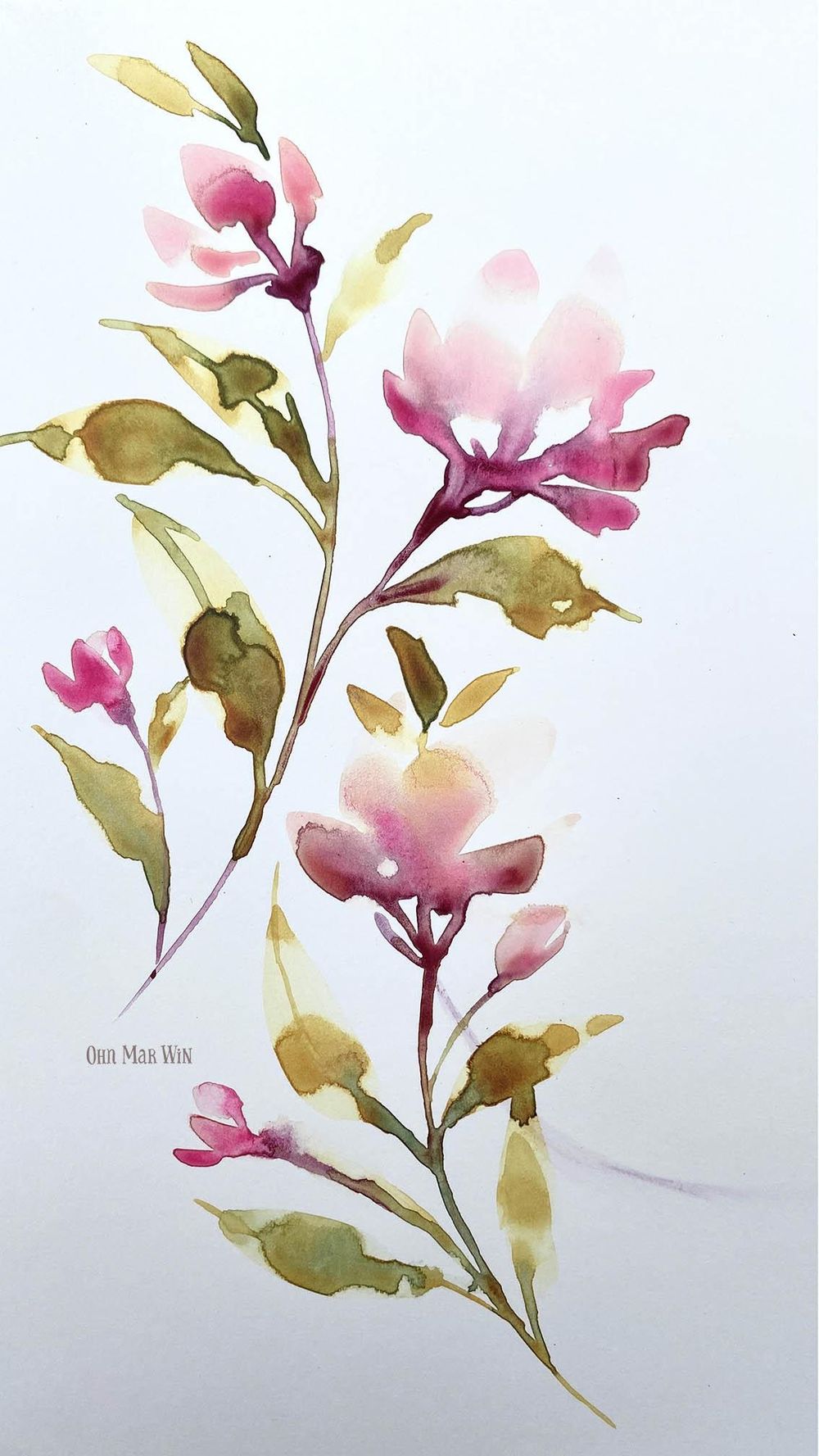 Looser floral exploration - image 4 - student project