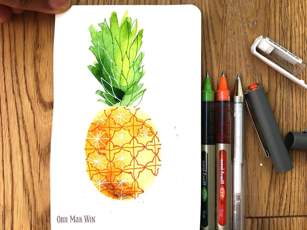 Pineapple 3 ways - image 2 - student project