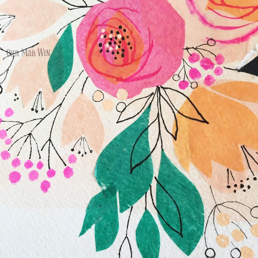 Berry and Floral Bouquet - image 2 - student project