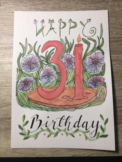 Birthday Card for my Friend - image 1 - student project