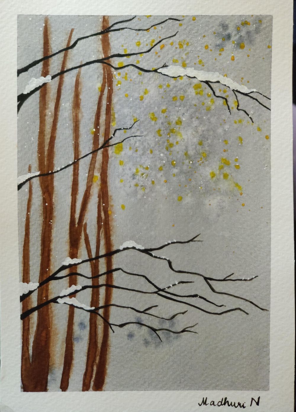 Water colour techniques with Geethu - image 2 - student project