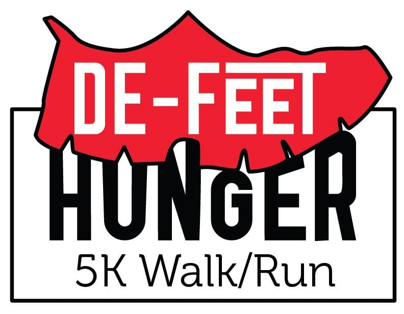 De-Feet Hunger 5k Charity Run Logo - image 4 - student project