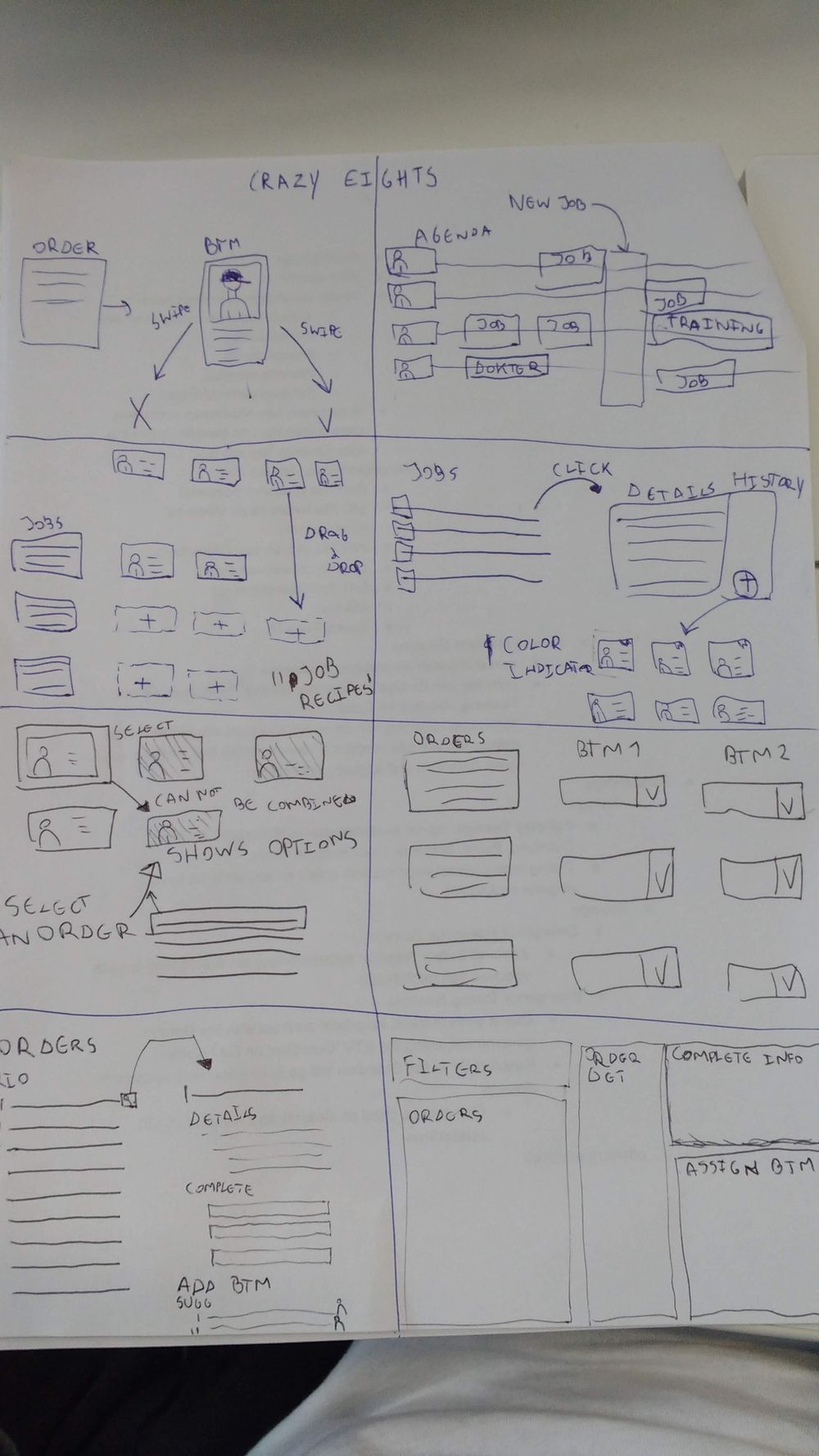 Planning interface - image 2 - student project