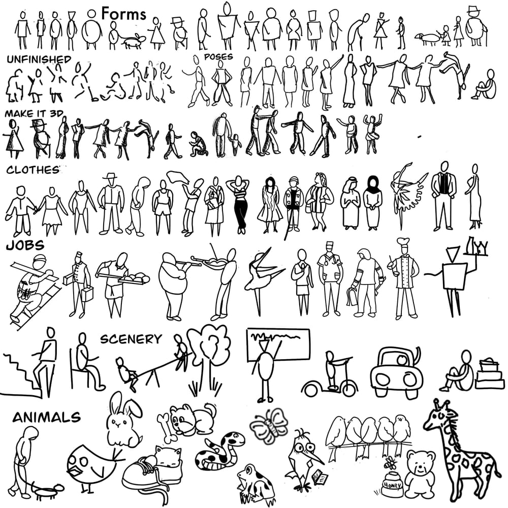 Doodle people - image 2 - student project