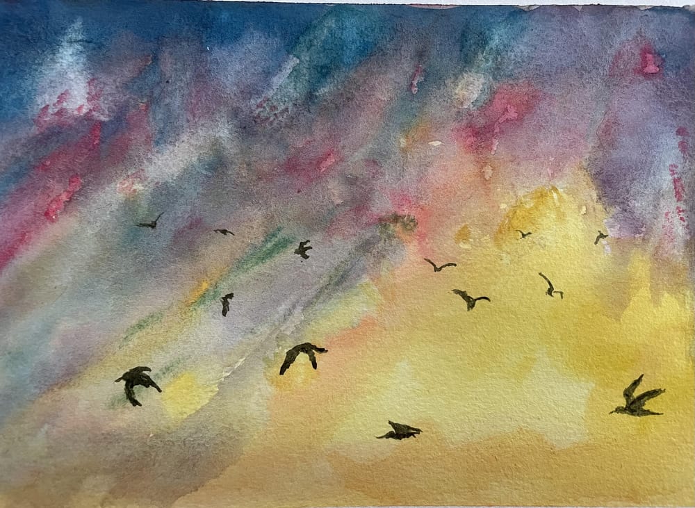 Birds in the sky - image 1 - student project