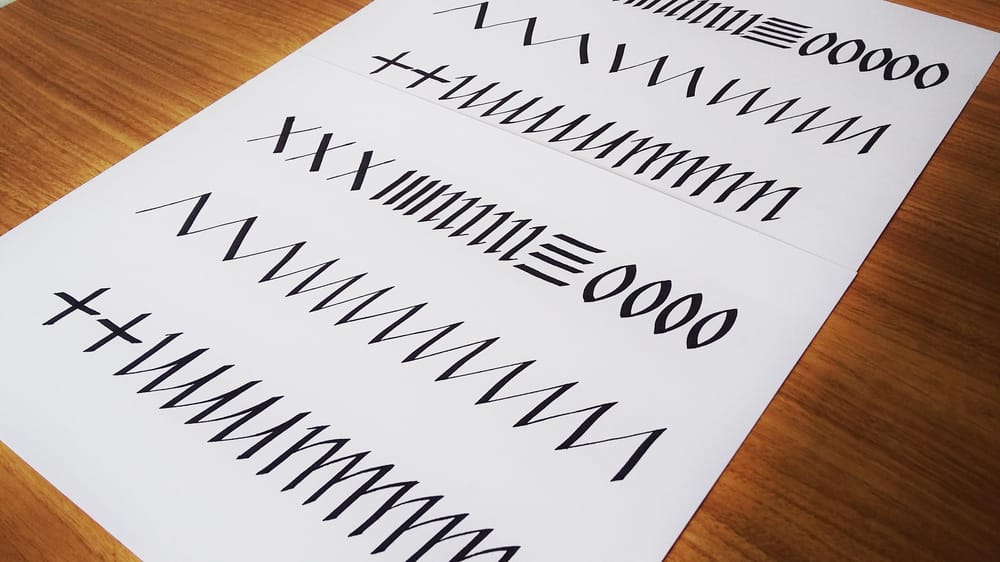 Italics following Seb Lester - image 1 - student project