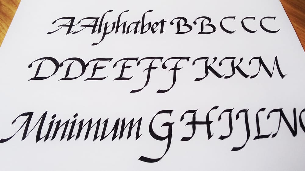 Italics following Seb Lester - image 5 - student project