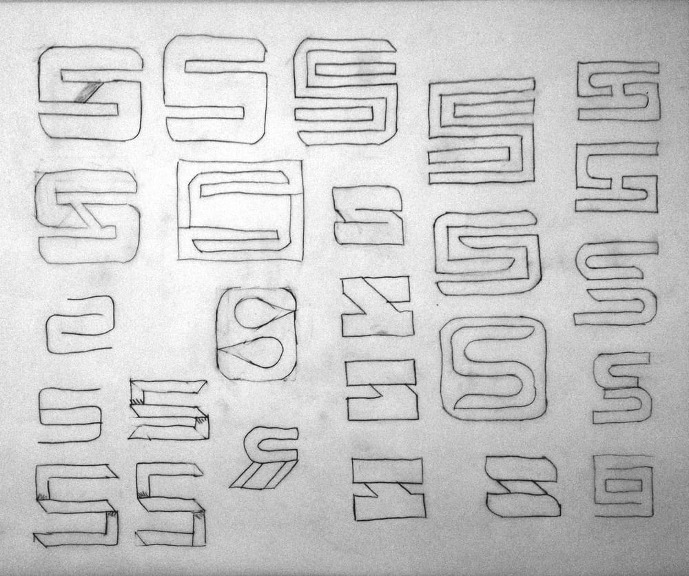 Letters "jb" and "S" Grid Logos - image 3 - student project