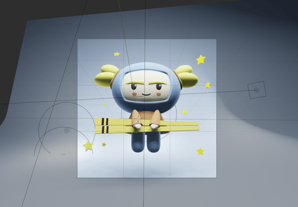 Sort-of-Pucca Blender Character - image 2 - student project