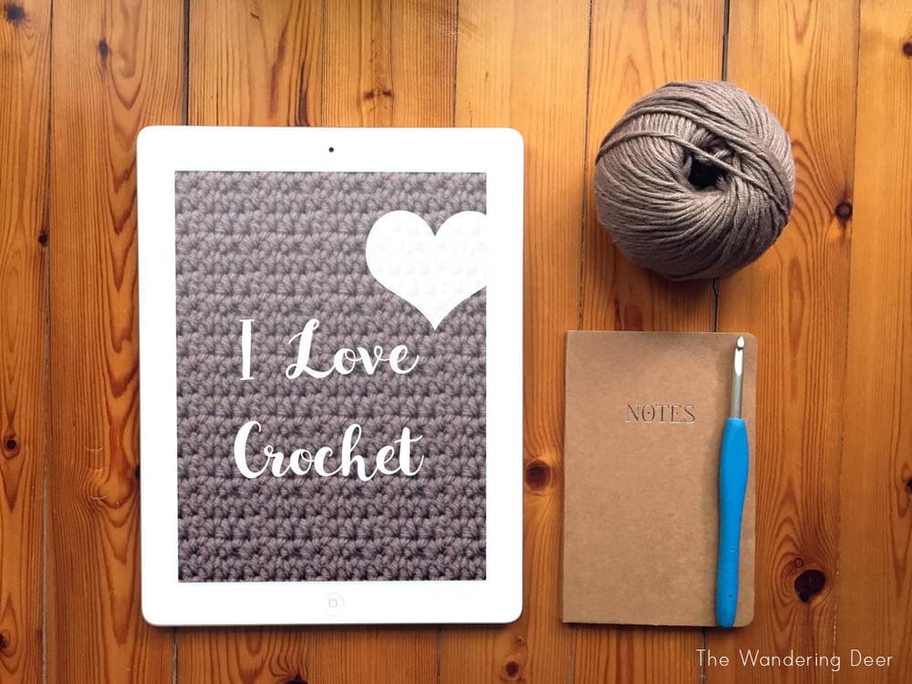 ipad mockup - I Love Crochet - image 1 - student project