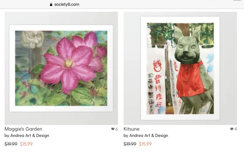 My shop at Society6 - image 3 - student project