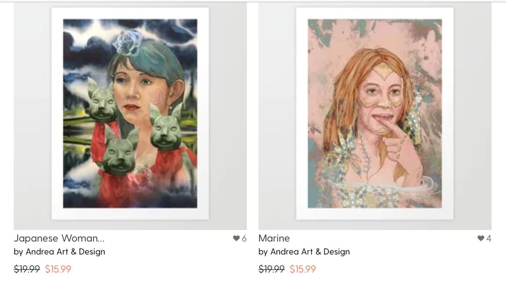My shop at Society6 - image 2 - student project