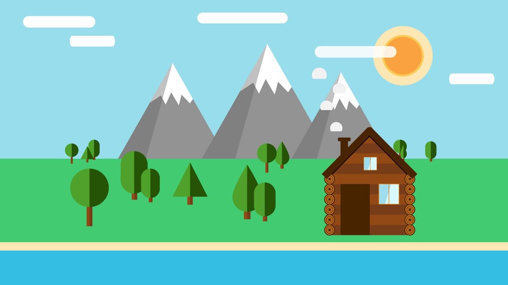 How To Create A Flat Design Landscape in Affinity Designer - image 1 - student project
