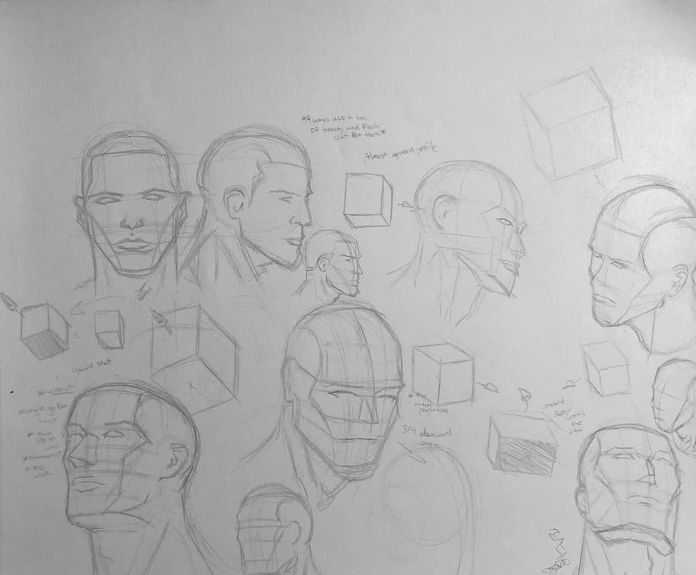 Superhero Head Studies - image 4 - student project