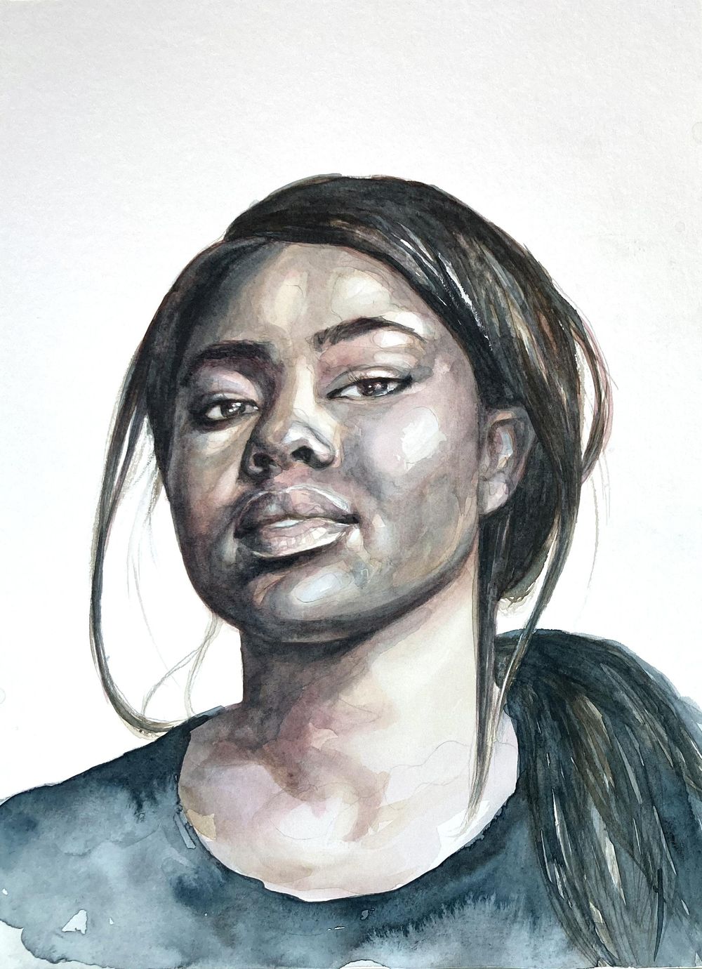 My Project for Watercolour Portrait in 3 Tones - image 1 - student project
