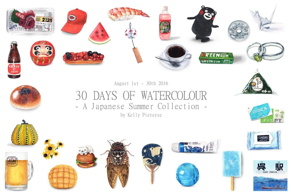 30 Days of Watercolour - image 1 - student project