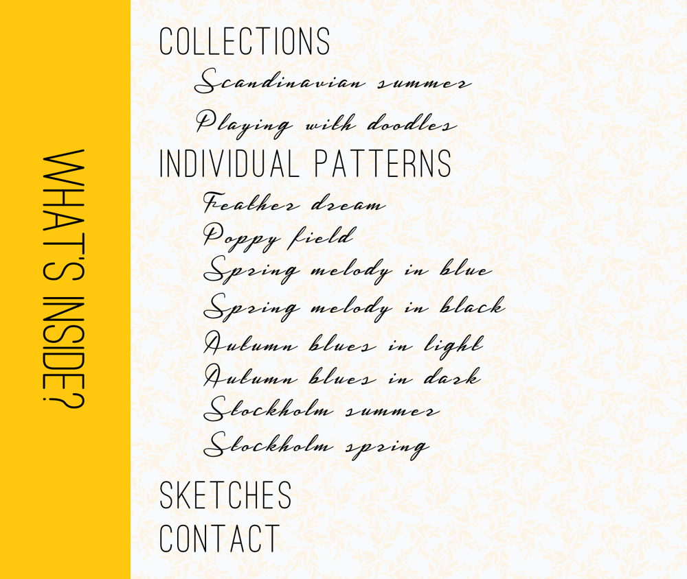 Surface Pattern design by Wanderlust Studio - image 4 - student project