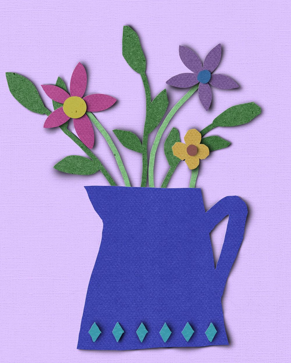 Paper cut flower arrangement Skillshare Student Project