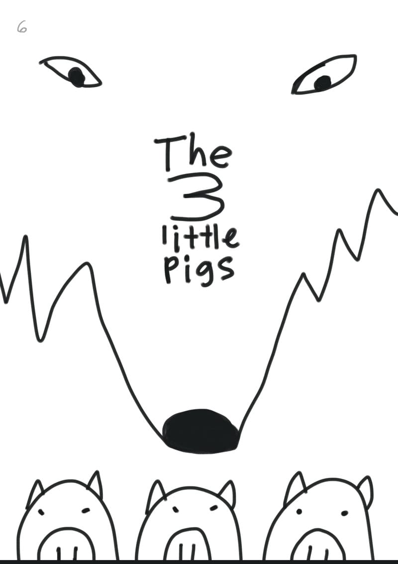Children's book illustration | 3 Little Pigs | Kevin Foster - image 6 - student project