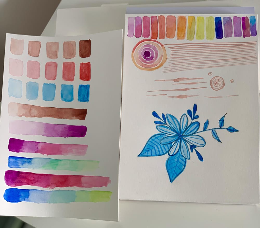 My first experience with watercolors - image 1 - student project