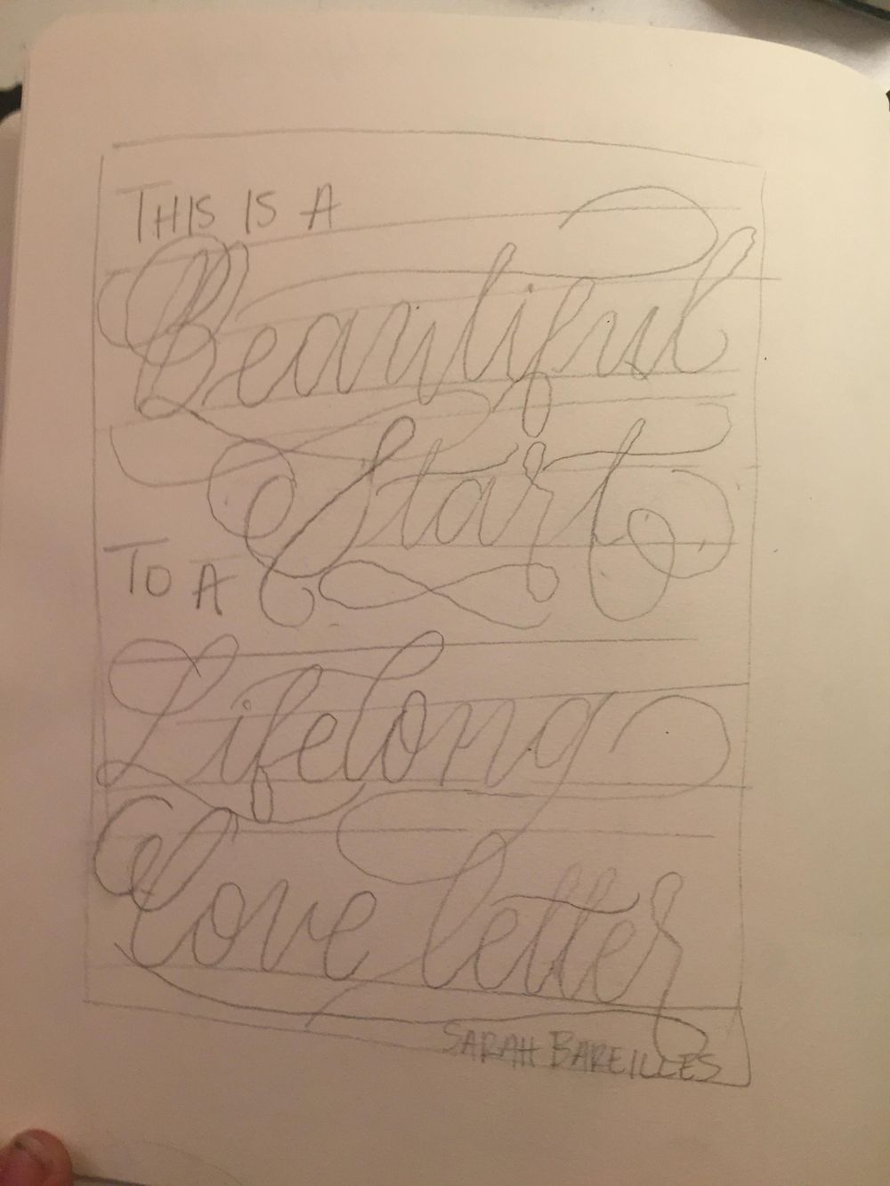 This is a beautiful start to a lifelong love letter - image 2 - student project