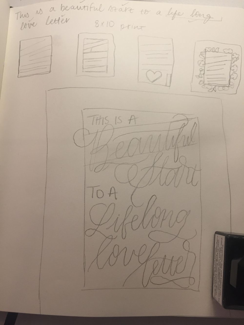 This is a beautiful start to a lifelong love letter - image 1 - student project