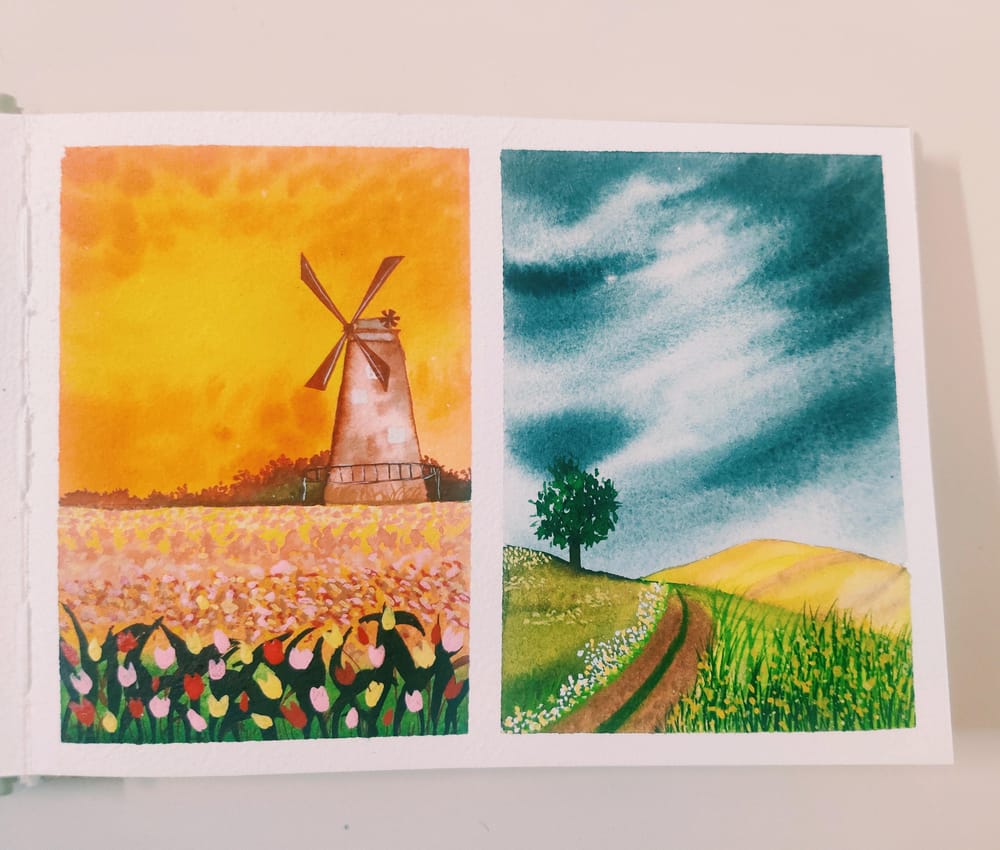 30 Days Watercolor Nature Landscapes with Umashree - image 9 - student project