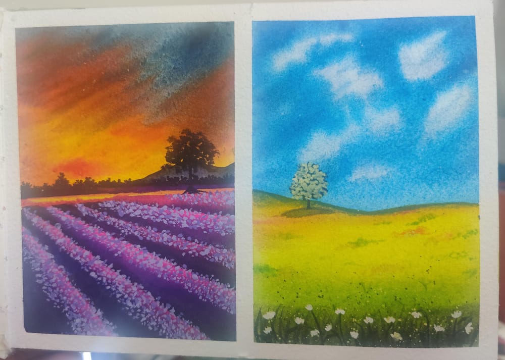 30 Days Watercolor Nature Landscapes with Umashree - image 10 - student project