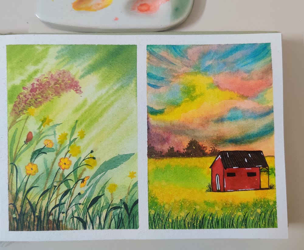 30 Days Watercolor Nature Landscapes with Umashree - image 4 - student project
