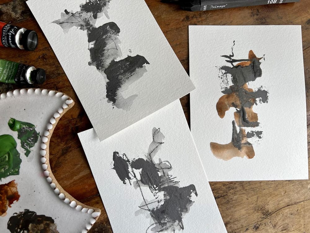 Fluid Graphite Abstracts – Experimenting With Fluid Graphite and Water Soluble G - image 1 - student project