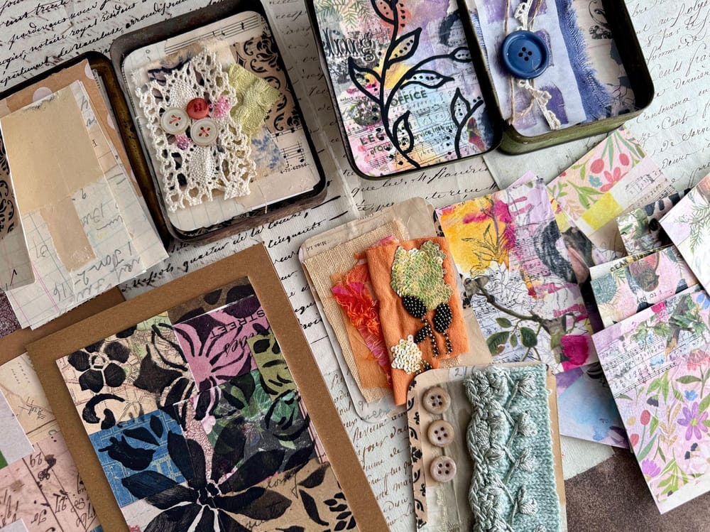 Creative Collage Cards: Exploring Layers and Vintage Charm - image 5 - student project