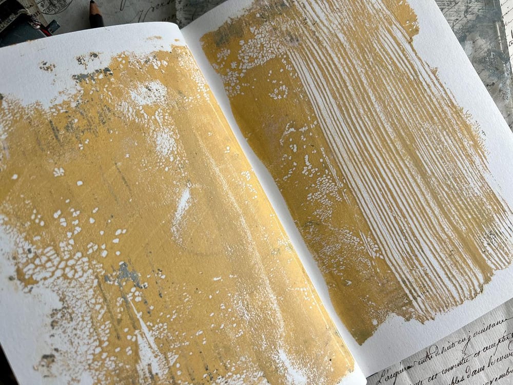 Modern Gelli Plate Printing: Sketchbook and Mixed Media Abstract Art - image 4 - student project