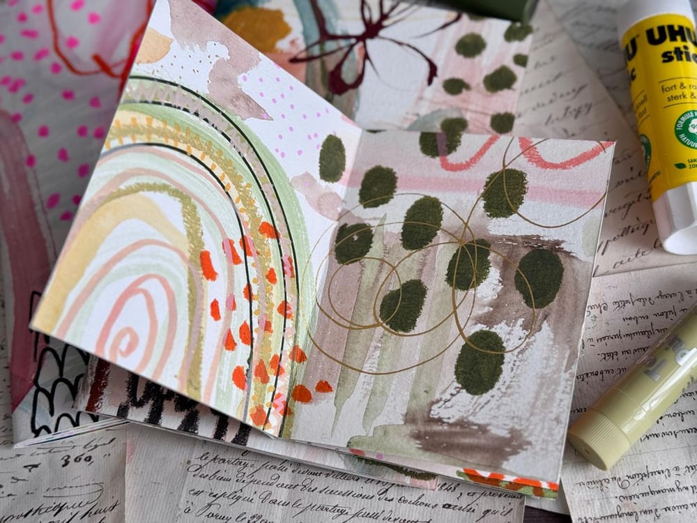 One-Paper Wonders: Painting and Folding a Unique Art Book - image 3 - student project