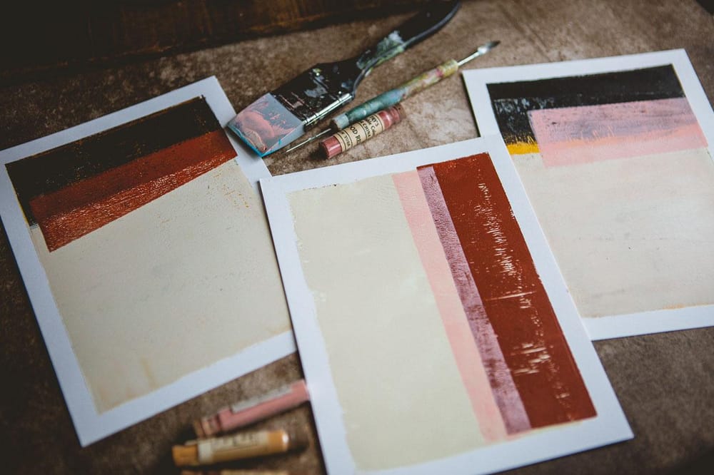 Gelli Plate Abstracts - Create Unique & Interesting Abstract Prints On Your Gell - image 3 - student project