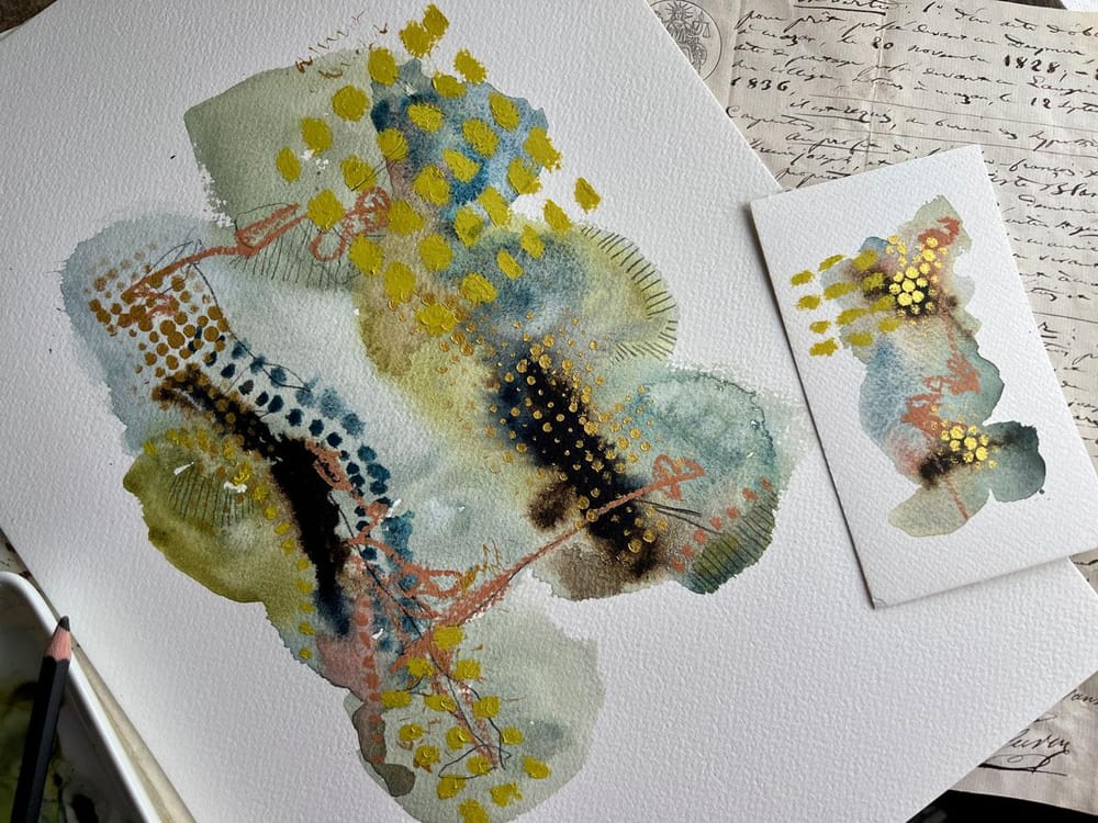 Blend, Flow, and Create: Learn to Create Beautiful Mixed-Media Abstracts - image 1 - student project