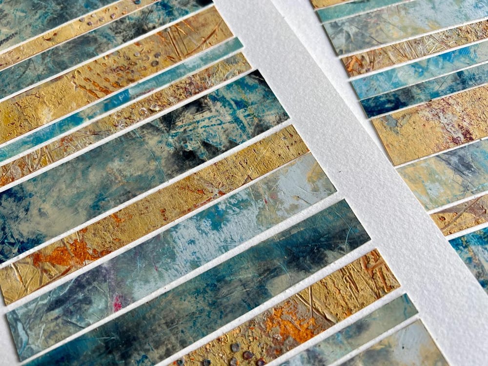 Junk Art Collage Abstracts - Creating New Art from Old Art You Don't Love - image 3 - student project