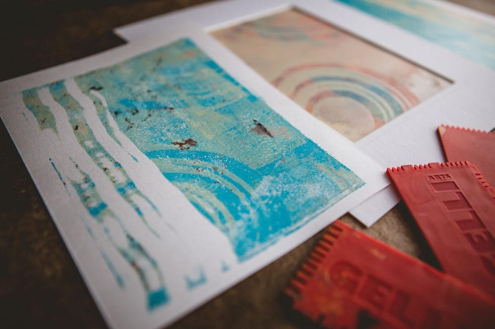 Gelli Plate Abstracts - Create Unique & Interesting Abstract Prints On Your Gell - image 5 - student project