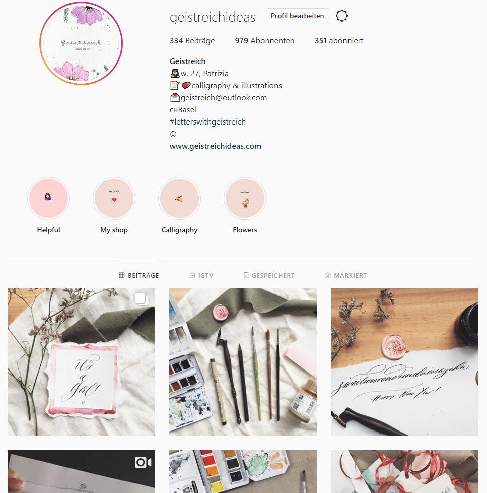 Calligraphy & Illustrations | geistreichideas - image 1 - student project
