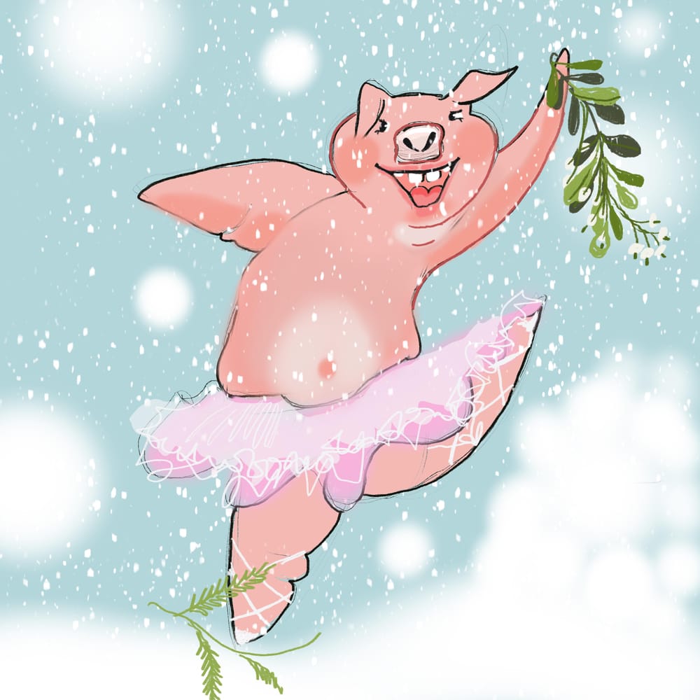 Dancing happy piggy - image 1 - student project