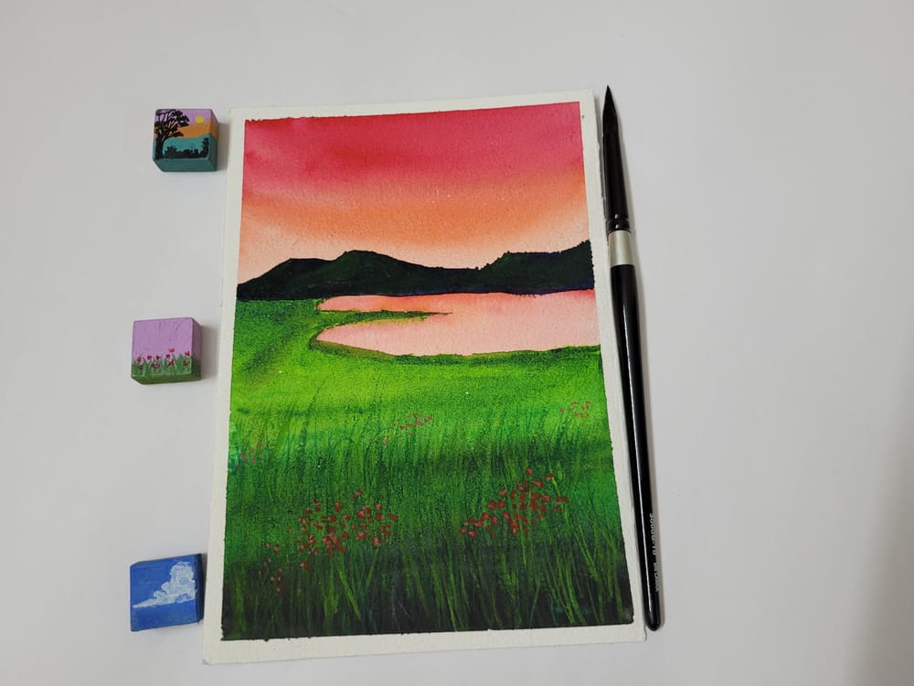 30 day watercolor challenge paintings(all 30) - image 29 - student project