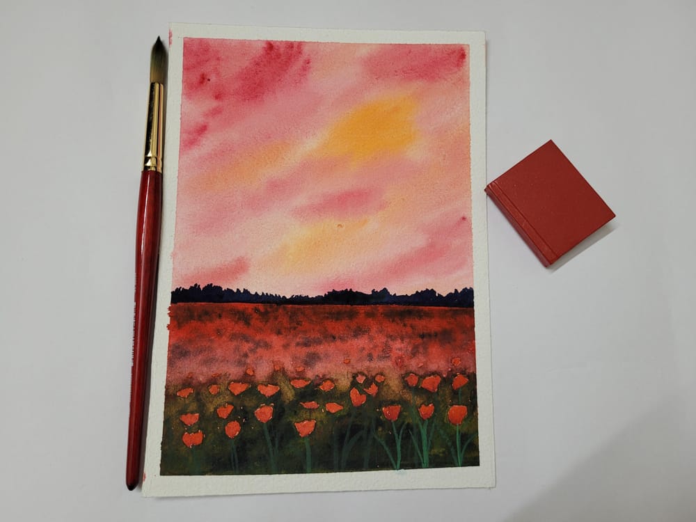 30 day watercolor challenge paintings(all 30) - image 13 - student project